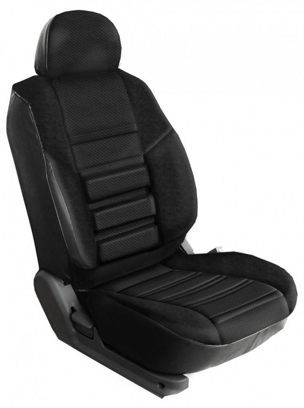 

Чехлы Почин Трио Нива 21214 экокожа черные, Трио