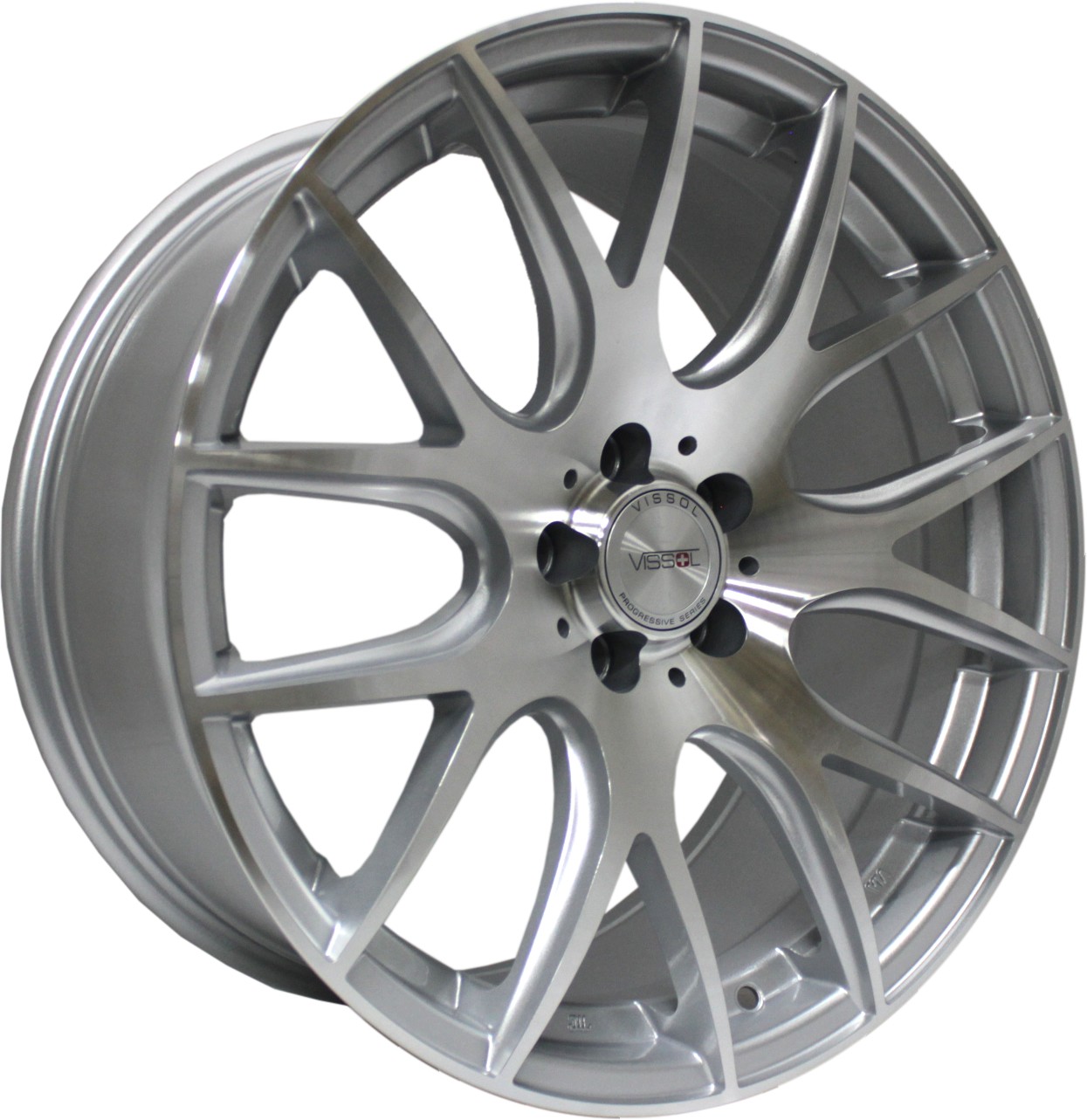 

Литые диски VISSOL V-001 8.5х18/5х120 D74.1 ET35 silver-cut, V-001