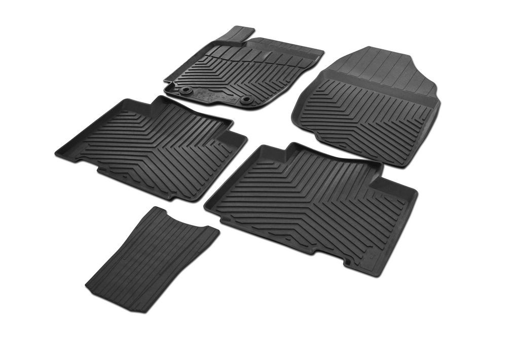 

Коврики в салон Rival для Toyota Rav4 2013-2015 2015- резиновые черные 5 шт.