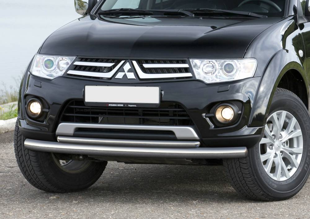 

Защита переднего бампера Rival для Mitsubishi Pajero Sport 2008-2013-2016г.