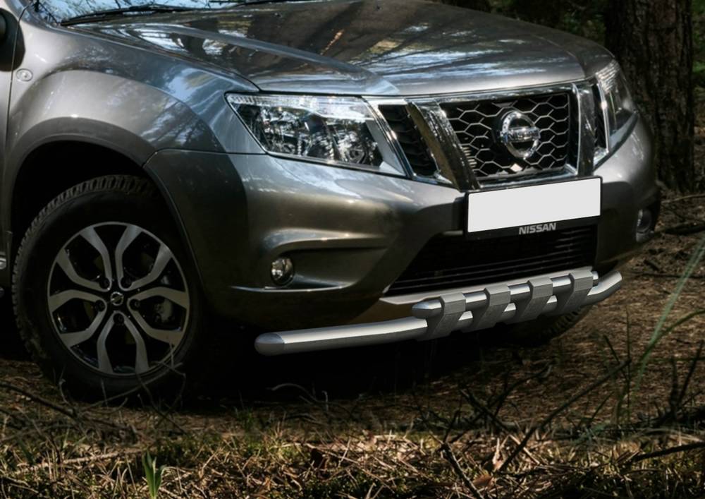 

Защита переднего бампера Rival для Nissan Terrano 2014-г.