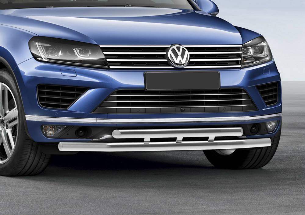 

Защита переднего бампера Rival для Volkswagen Touareg 2010-2015-г.