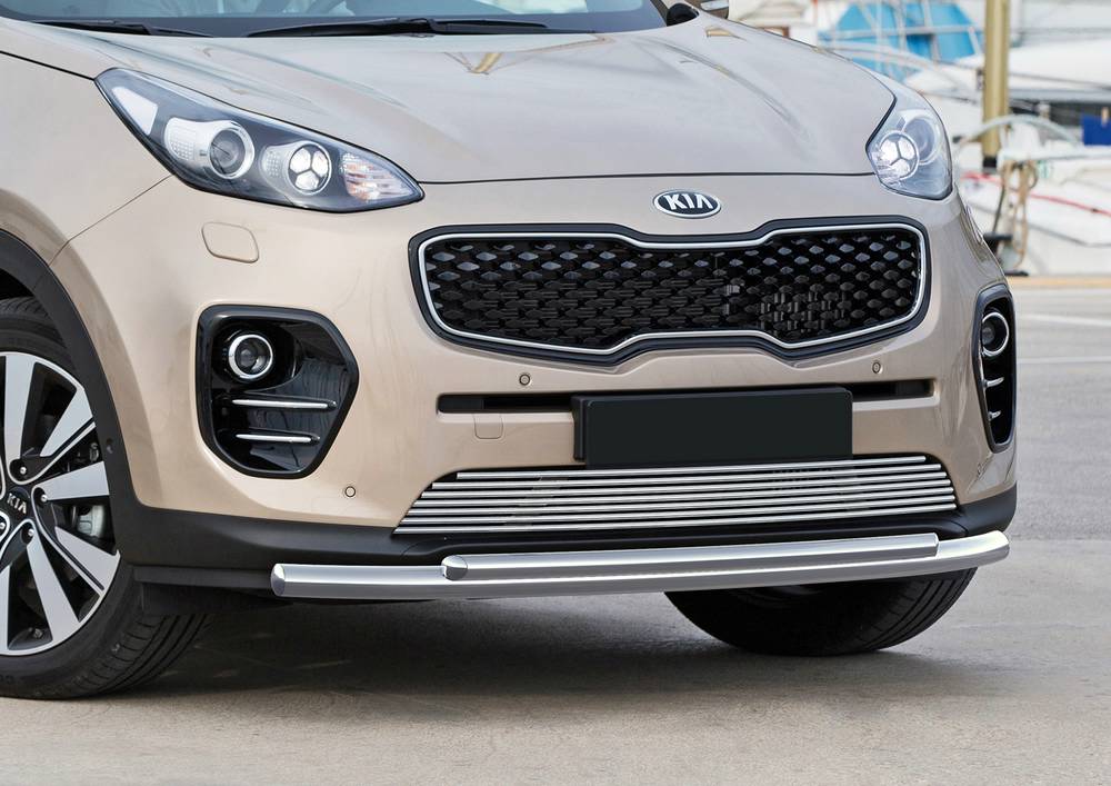 

Решетка бампера Rival для Kia Sportage 2015-г.