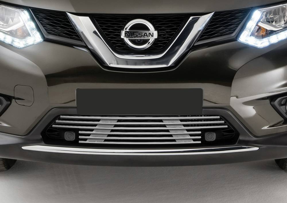

Решетка бампера Rival для Nissan X-trail 2015-г.