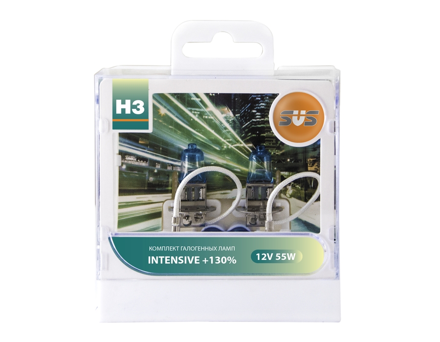 

Галогенная лампа SVS Intensive +130% H3 12V 55W, Intensive +130%