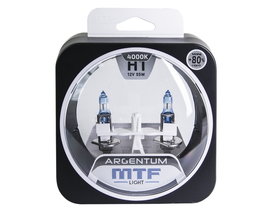 

Галогенная лампа MTF Light ARGENTUM +80% H1 12V 55W, ARGENTUM +80%