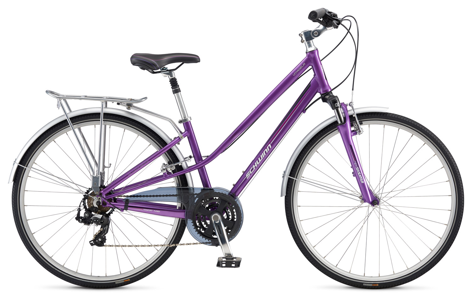 

Велосипед Schwinn VOYAGEUR COMMUTE WOMENS M 2017 фиолетовый