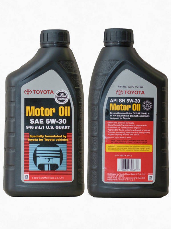 

Моторное масло TOYOTA 5W30 синтетическое 0,946 л