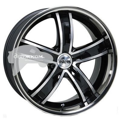 

Литые диски Antera 10x22/5x120 ET40 D74,1 381 Diamant black front and lip polished, 381