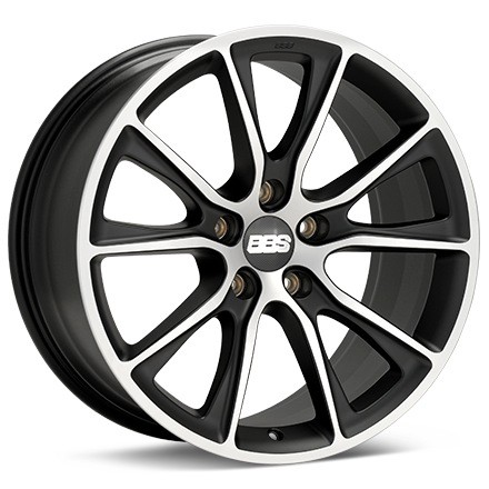

Литые диски BBS 10,5x22/5x130 ET50 D71,6 SV Satin Black Diamond Cut, SV