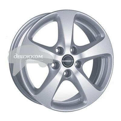 

Литые диски Borbet 7x16/5x112 ET40 D66,6 CC crystal silver, CC
