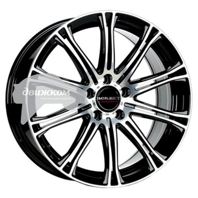 

Литые диски Borbet 8x18/5x120 ET45 D72,5 CW1/5 Black polished, CW1/5
