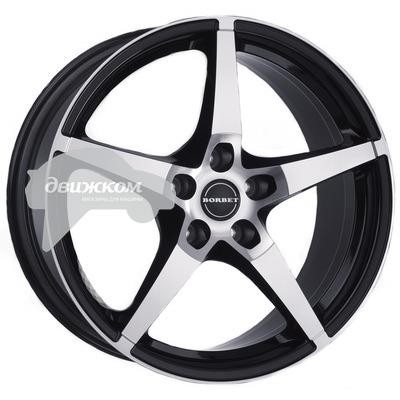

Литые диски Borbet 8x17/5x112 ET45 D72,5 FS Black Chrome Polished, FS