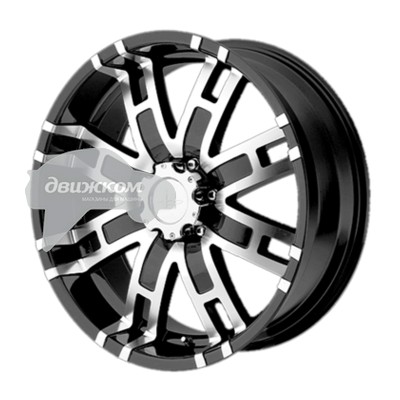 

Литые диски Helo 9,5x22/8x165,1 ET18 D125 HE835 Black/Machined, HE835