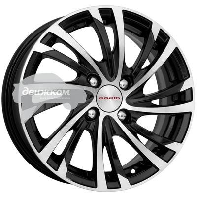 

Литые диски K&K 6x15/4x100 ET40 D54,1 Мейола (КС643) Алмаз черный