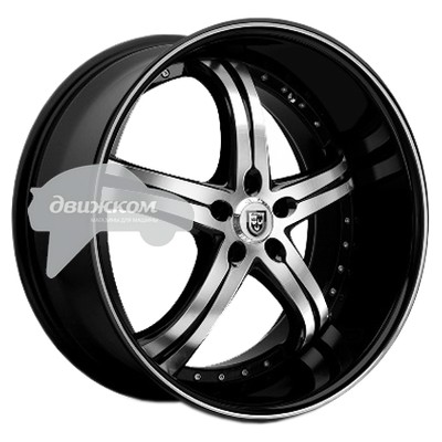 

Литые диски Lexani 8,5x20/5x108 ET35 D74,1 LSS5 Black/Machined, LSS5