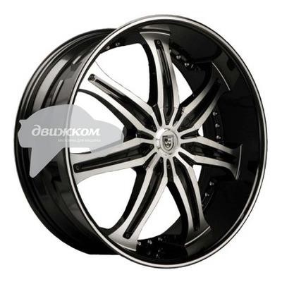 

Литые диски Lexani 8,5x20/5x127 ET15 D78,1 LX7 Black/Machined, LX7