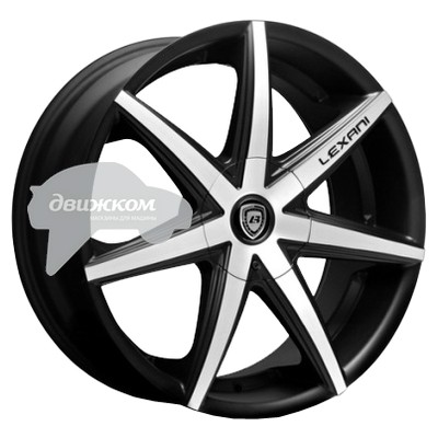 

Литые диски Lexani 9,5x19/5x108 ET40 D74,1 R7 Black/Machined, R7