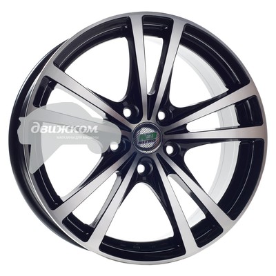 

Литые диски N2O 6x14/4x98 ET38 D58,6 Y9114 BFP, Y9114