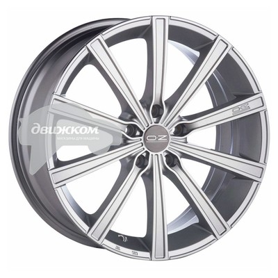 

Литые диски OZ 8x18/5x120 ET34 D79 Lounge 10 Metal Silver Diamond Cut