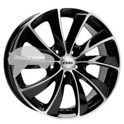 

Литые диски Rial 7,5x16/5x112 ET38 D70,1 Lugano Diamant black front polished, Lugano