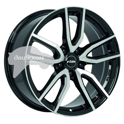 

Литые диски Rial 6,5x16/5x112 ET50 D70,1 Torino Diamant black front polished, Torino