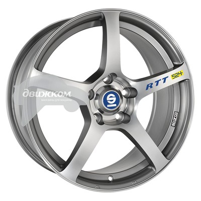 

Литые диски Sparco 8x18/5x114,3 ET35 D73,1 RTT524 Matt Silver Tech Diamond Cut