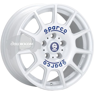 

Литые диски Sparco 7x16/5x112 ET35 D73,1 Terra White + Blue Lettering, Terra