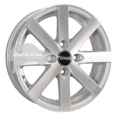 

Литые диски Tech Line 5,5x13/4x98 ET28 D58,6 312 Silver