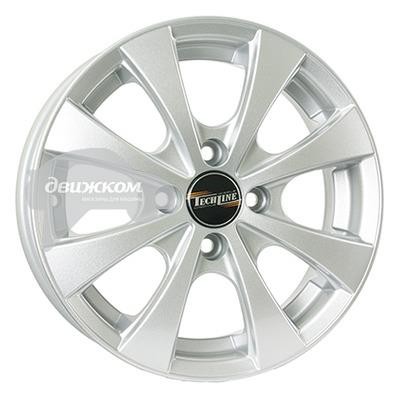 

Литые диски Tech Line 5x14/4x98 ET35 D58,6 411 Silver, 411