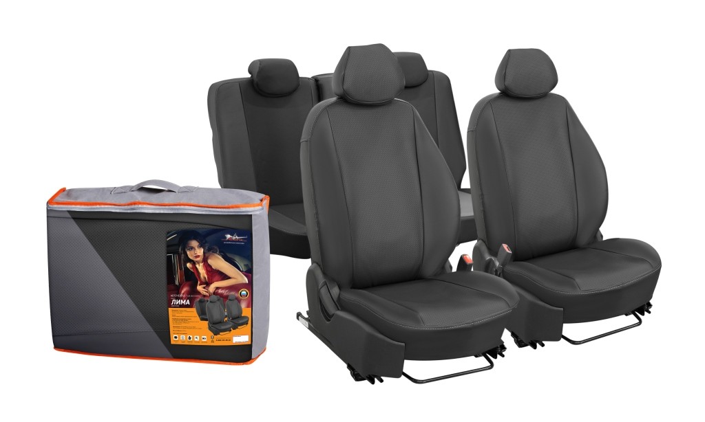

Чехлы FORD Focus III (11-) "Лима" экокожа перфорированные черные