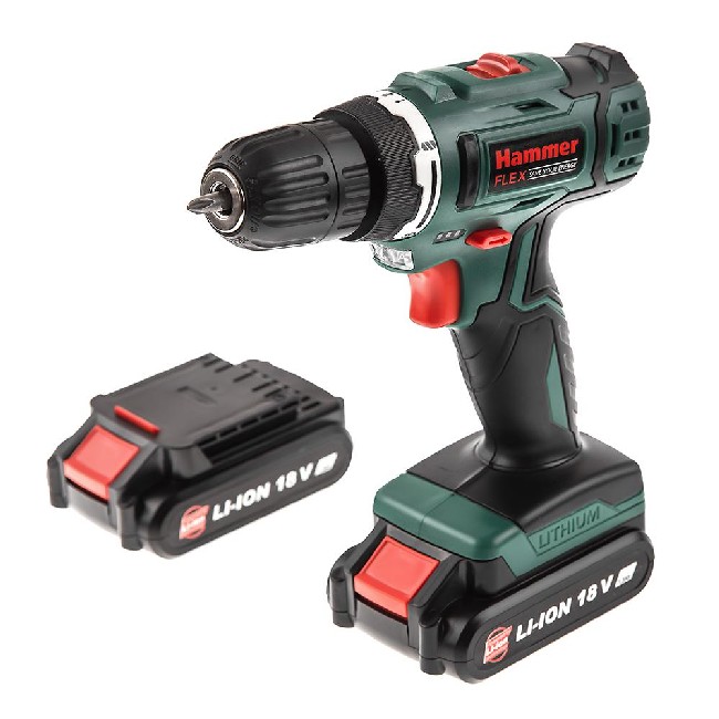 

Дрель аккумуляторная HAMMER ACD185Li 1250об/мин, ACD185Li