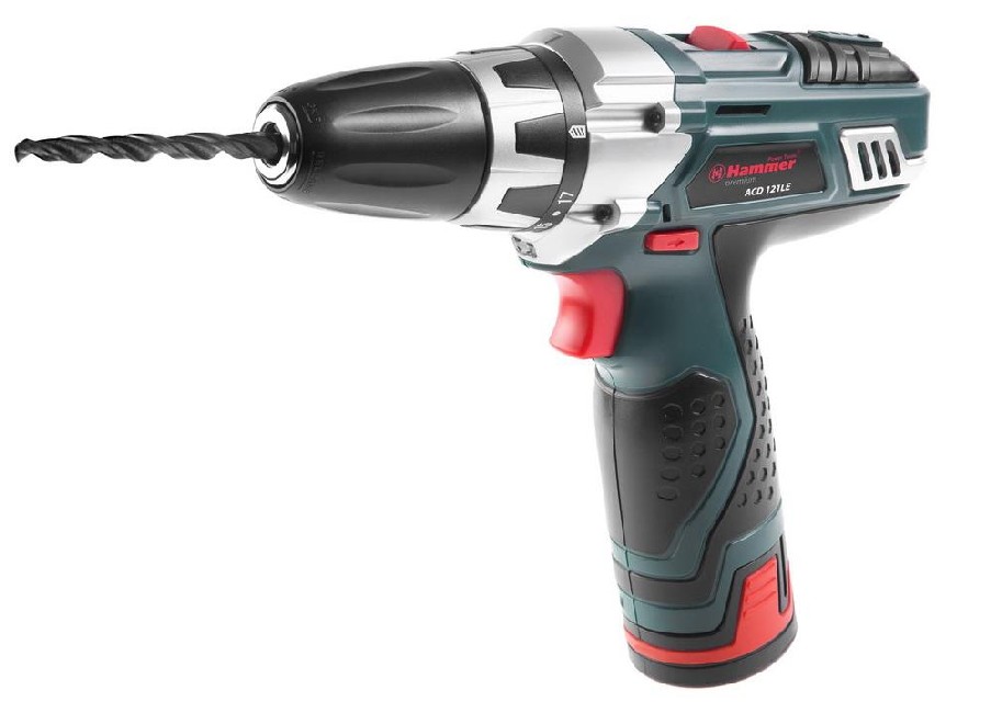 

Дрель аккумуляторная HAMMER ACD121LE PREMIUM 1050об/мин