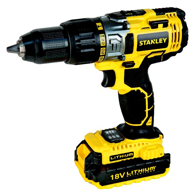 

Дрель-шуруповерт Stanley STDC18LHBK-RU 1600об/мин, Stdc18lhbk-ru