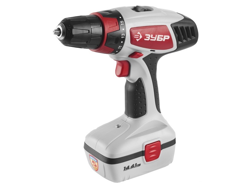 

Дрель аккумуляторная ЗУБР ЗДА-14.4-2 КИН20 1150об/мин