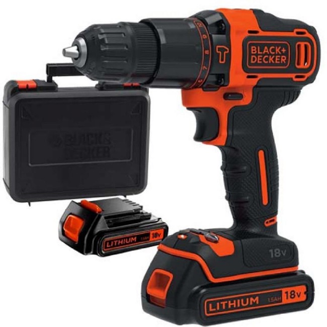

Дрель аккумуляторная Black & decker BDCHD18KB-XK 1400об/мин, Bdchd18kb-xk