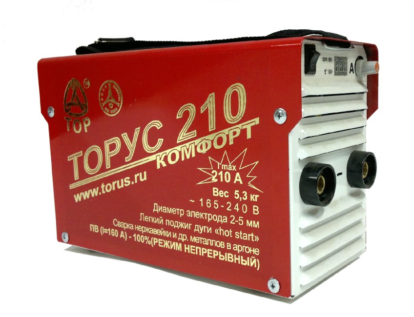 

Сварочный аппарат ТОРУС 210 КОМФОРТ 6600Вт