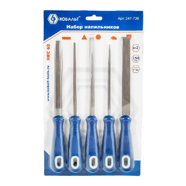

Набор напильников КОБАЛЬТ 150мм