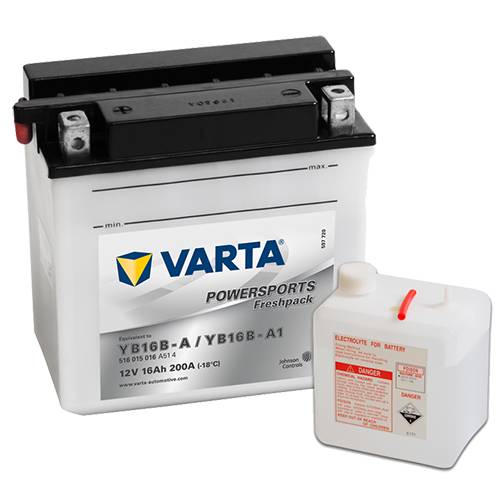 

Аккумулятор Varta 16Ah/200 лев+/прямая 160*90*161, Powersports Freshpack