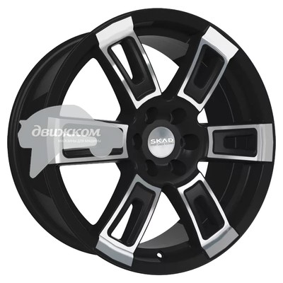 

Литые диски Скад 8x18/6x139,7 D106,2 ET25 Тор Черный+серебристый, Тор