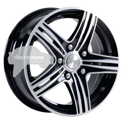 

Литые диски Скад 6x15/4x100 D54,1 ET45 City Черный+серебристый, City