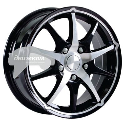 

Литые диски Скад 6x15/5x100 D67,1 ET38 Джокер Черный+серебристый, Джокер