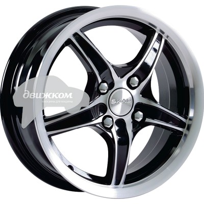 

Литые диски Скад 5,5x14/4x100 D67,1 ET38 Стинг Черный+серебристый, Стинг