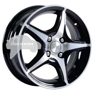 

Литые диски Скад 5,5x14/4x100 D67,1 ET35 Фортуна Черный+серебристый, Фортуна