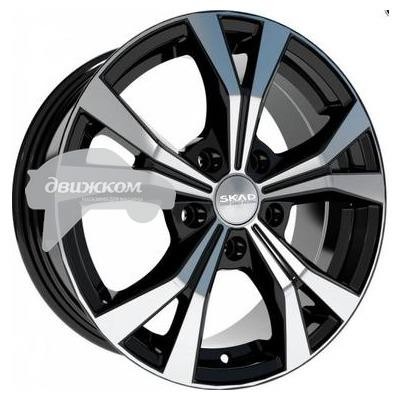 

Литые диски Скад 6,5x16/5x114,3 D67,1 ET38 Нагано Черный+серебристый, Нагано