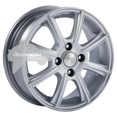 

Литые диски Скад 5,5x14/4x100 D54,1 ET46 Монако Серебристый, Монако