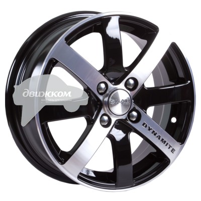 

Литые диски Скад 5,5x14/4x100 D67,1 ET38 Динамит Черный+серебристый, Динамит