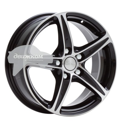 

Литые диски Скад 6,5x16/5x114,3 D67,1 ET38 Слалом Черный+серебристый, Слалом