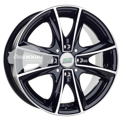 

Литые диски N2O 5,5x13/4x98 D58,6 ET35 Y3117 Черный+серебристый, Y3117