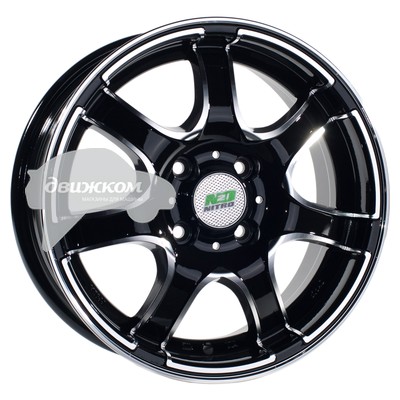 

Литые диски N2O 6x14/4x98 D58,6 ET35 Y453 Черный+серебристый, Y453